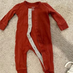 Colored organics baby snap romper